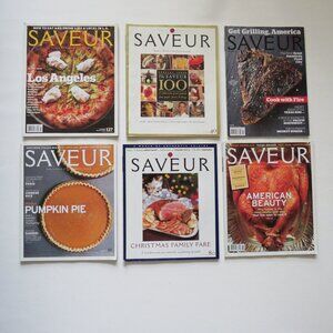 SAVEUR Magazines World Cooking Mixed Lot of 6 2000 – 2015 Set 3